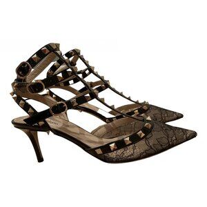 Valentino Garavani Lace Rockstud Heels 40